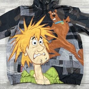 Members Only Windbreaker Jacket Scooby Doo Shaggy Men's Size Medium Full Zip New